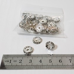 Стразы 10мм (упк.50шт)(бел) 
