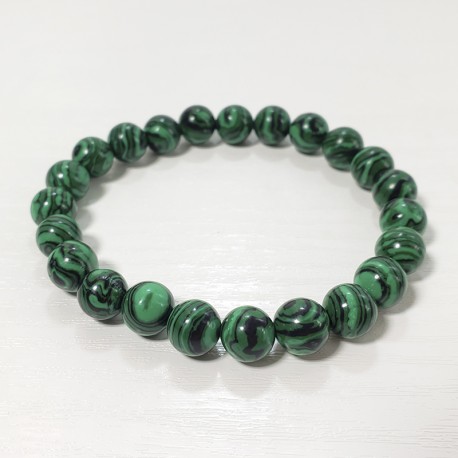 Браслет малахит 8мм