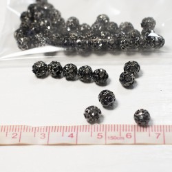 Стразы шар 6мм (упк.50шт)(чер) 