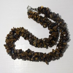 Бусы жгут крошка тигровый глаз