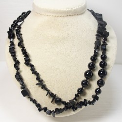 Бусы крошка агат прес (120см)